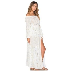 LoveShackFancy Star print Maxi smocked dress size 1